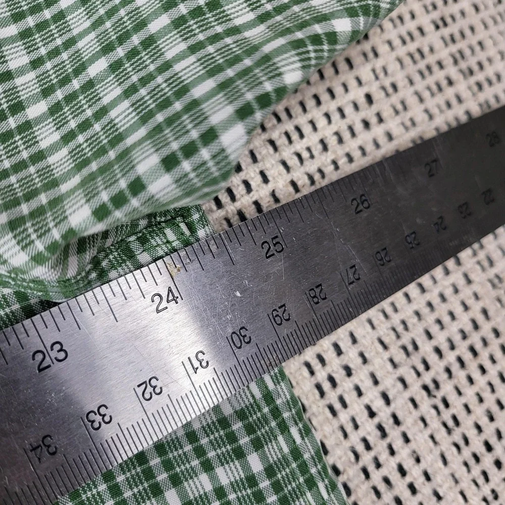 The North Face Shirt Mens XL Green Plaid Short Sleeve Button Front‎ Outdoor